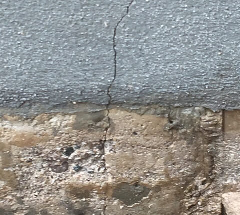 Cracked foundation