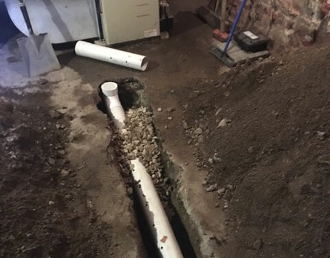 Drainage pipe Installation